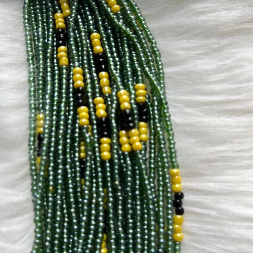 Authentic Green and Gold waist beads