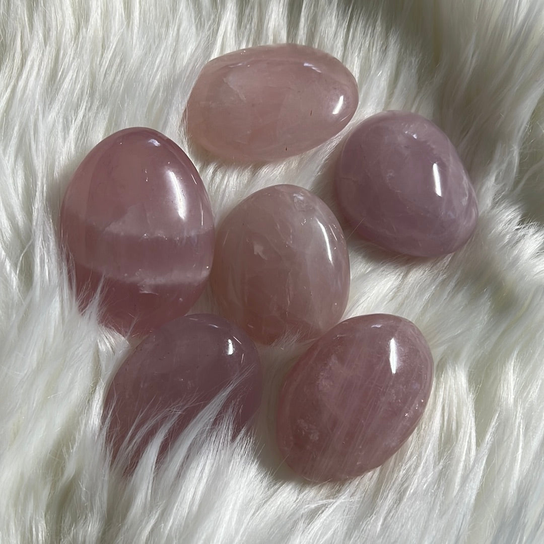 Rose quartz tumble stones Jumbo