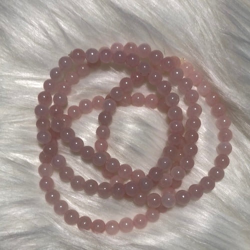 pink rose quartz  bracelet