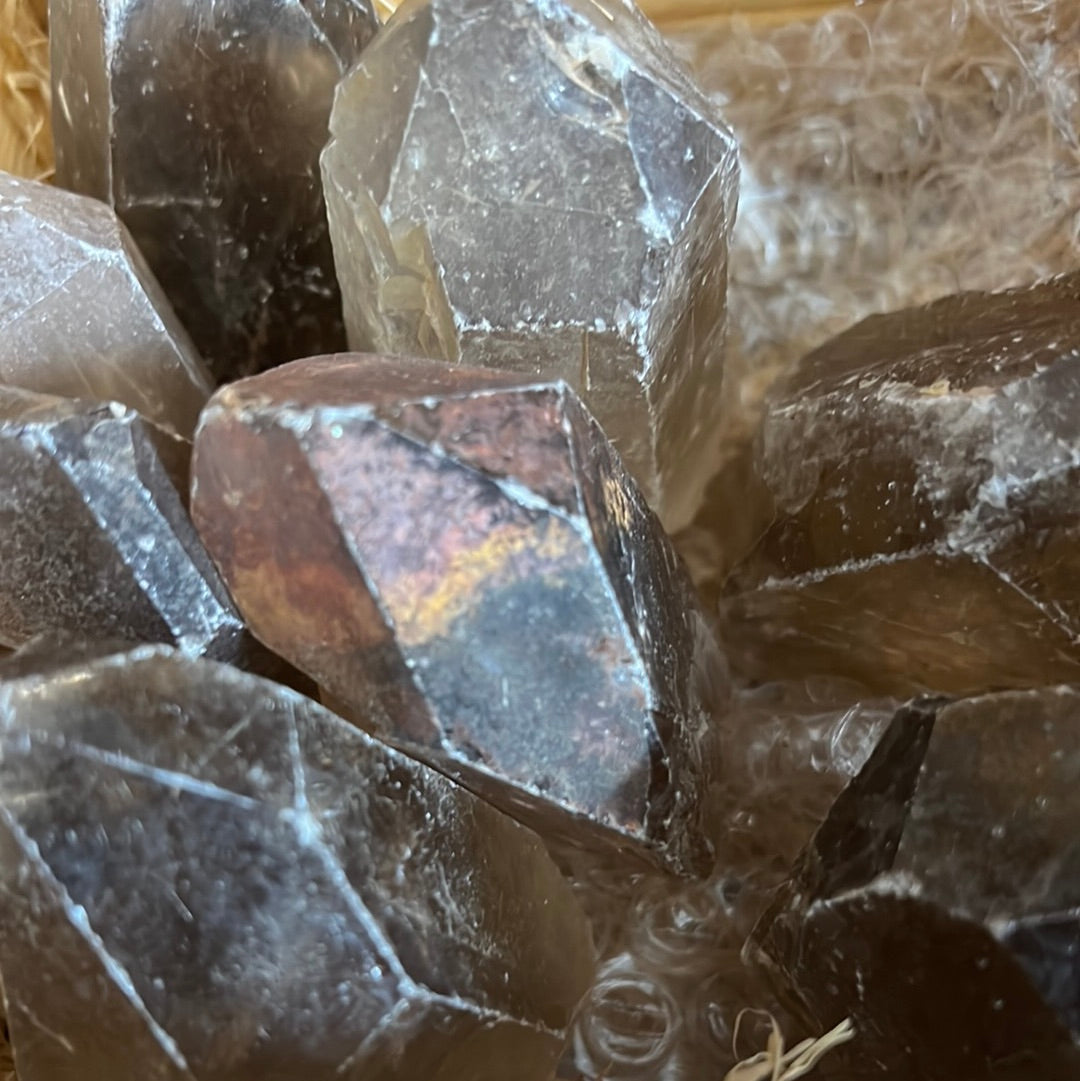 Raw Smoky Quartz Crystal point