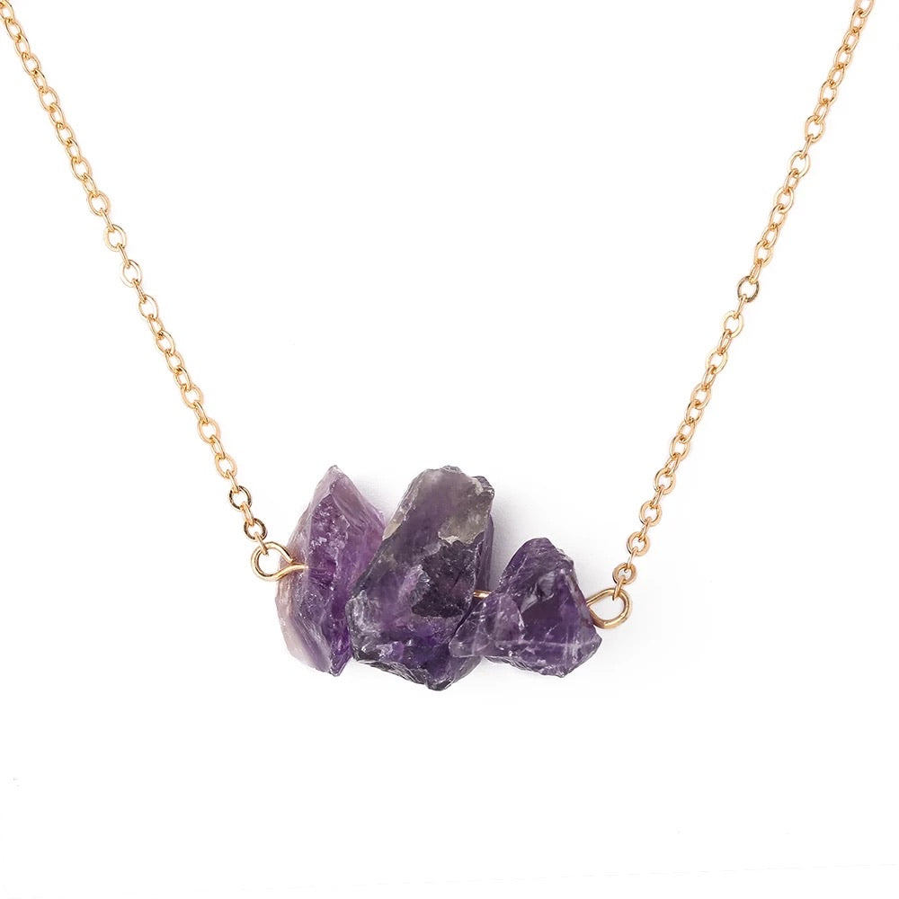 crystal gold necklace