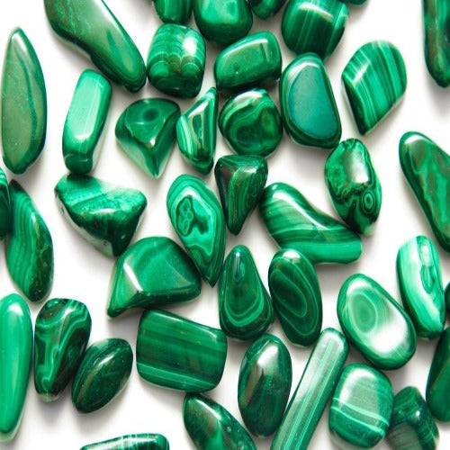 malachite tumble stone