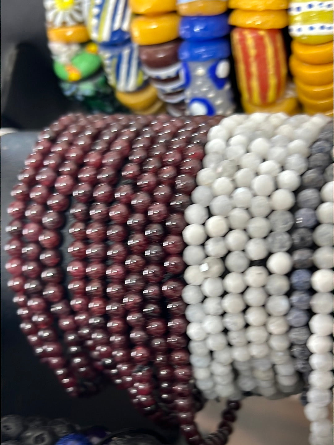 Crystal Faceted Beads Bracelets