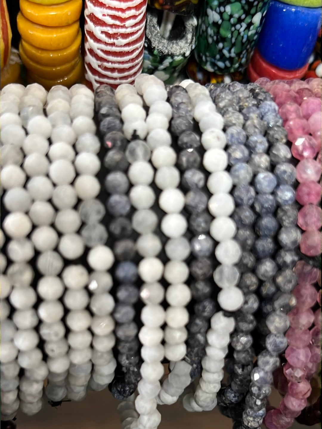 Crystal Faceted Beads Bracelets